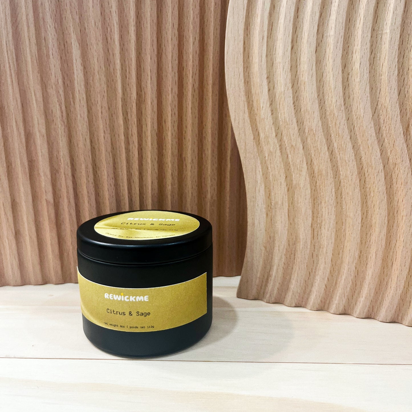 Citrus & Sage Candle Tin